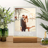 Digital Fotoram Akryl Ljus Nattlampa Carvallo