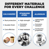 Carvallo - Platt huvud gängad mutter nitar mutter uppsättning Carvallo