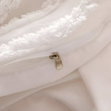 PureHaven Duvet-set - 3 delar Lyxig Randig Klippt Sängöverdrag Carvallo