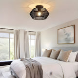 HavenWeave Light - Vintage LED Rattan Flätad Taklampa Carvallo