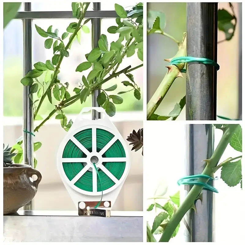 Trädgårdstråd Twist-band – 50m rulle för växter och trädgårdsarbete Carvallo