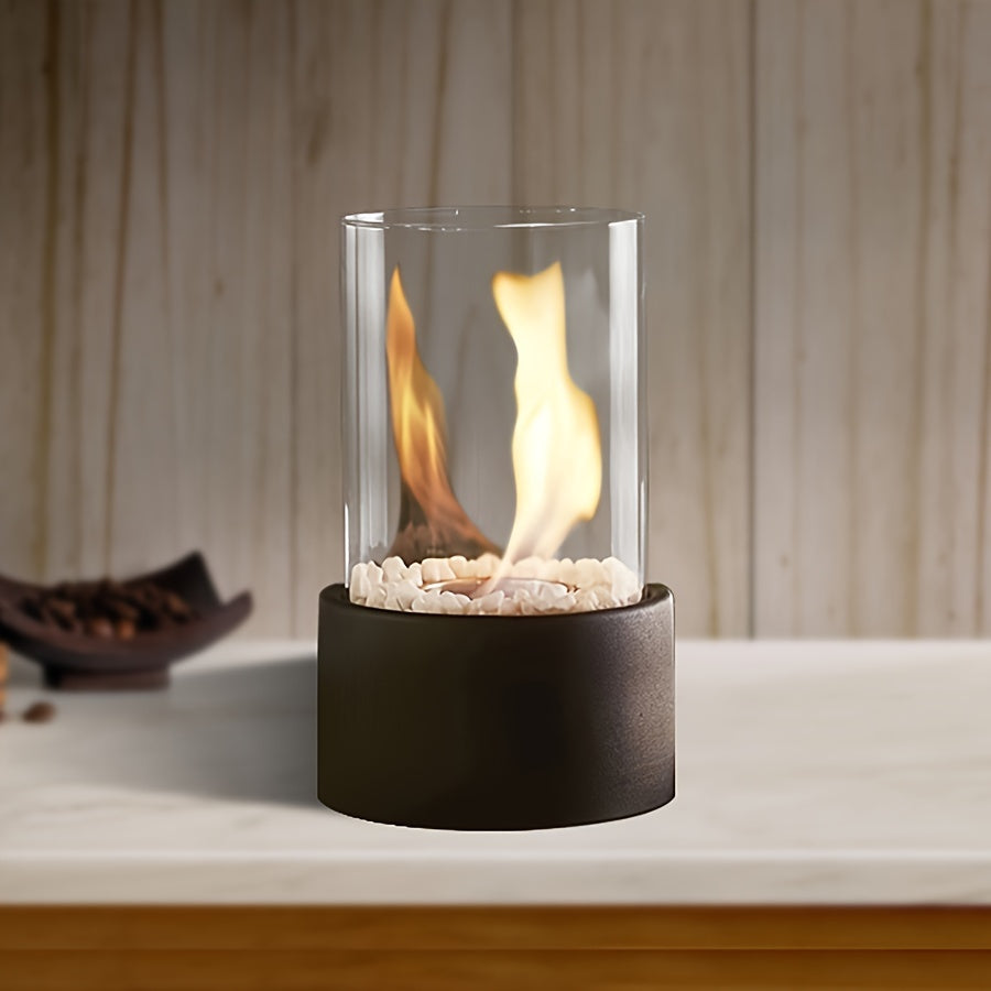 Portabel Bordskamin i Metall för Inomhusbruk Carvallo