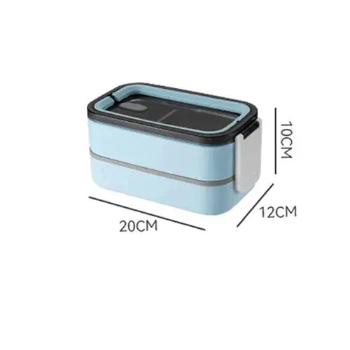 2-lagers rostfri stål Bento-lunchbox med lock Carvallo
