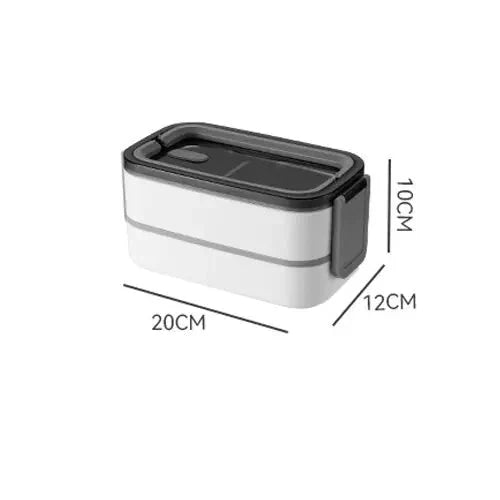 2-lagers rostfri stål Bento-lunchbox med lock Carvallo