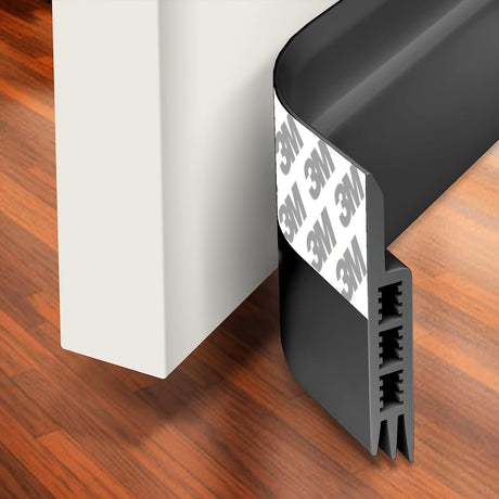 Draft Stopper för Dörr - Silikon Dörrsvep med Stark Adhesiv och Ljudisolering Carvallo