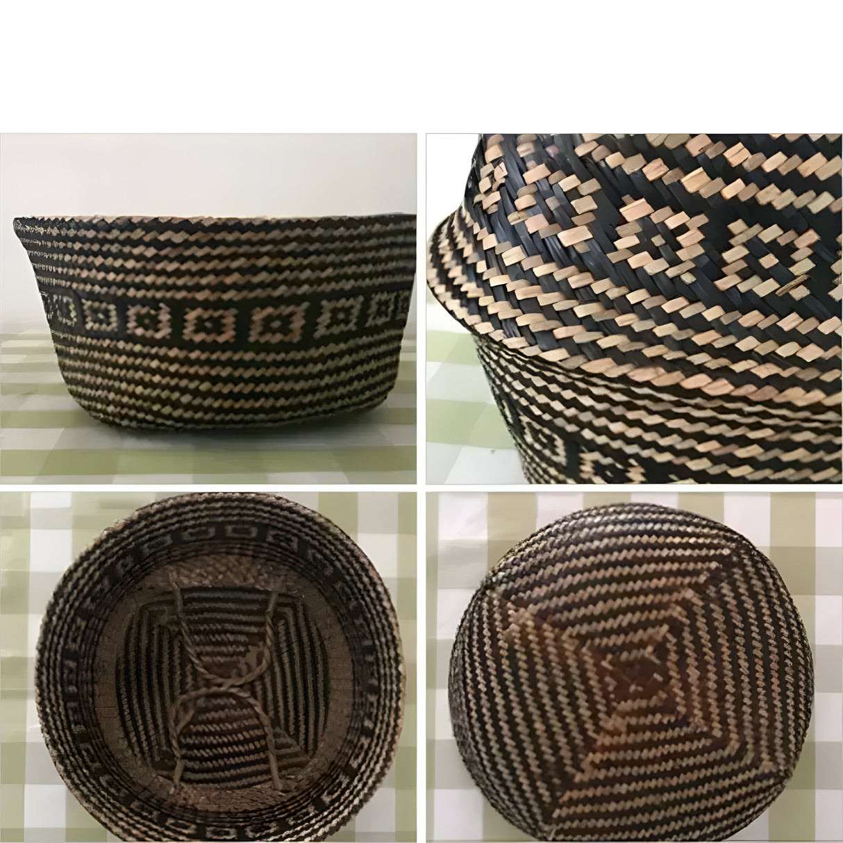 EcoHaven Korg - Fällbar Handgjord Rattan Vävd Blomkorg Carvallo