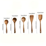 Trä-köksredskapsset – 5-delat set Naturliga stekpenslar för non-stick-pannor Carvallo