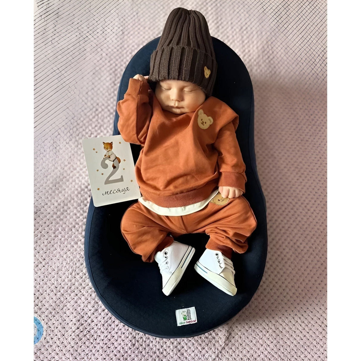 Cozy Cubs - Unisex-Babybjörnar Passande Set för Spädbarn - Tvådelat Set - Tröja och Byxor Carvallo