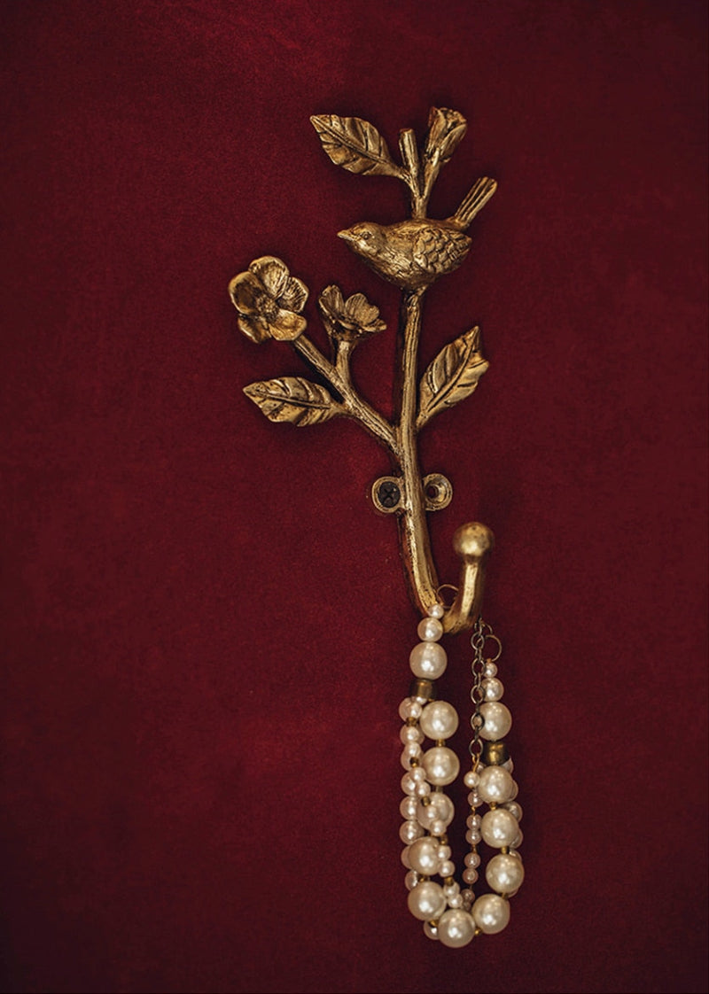 Carvallo – Metall Väggkrok med Lekfullt Fågelmönster Carvallo