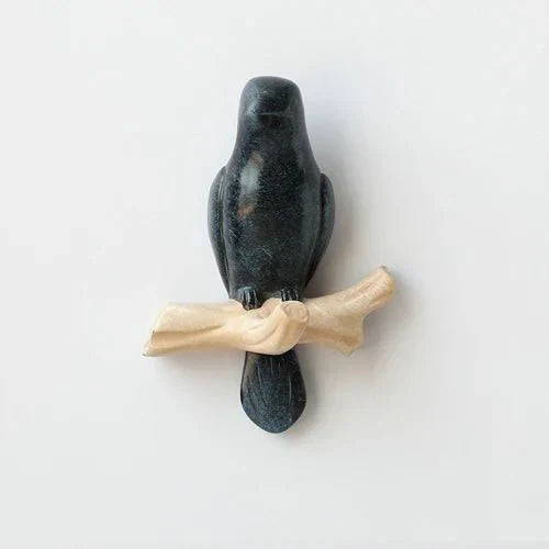 Carvallo-Väggkrok Voglia Naturträ | Med fågelmotiv | 100 % Massivt trä | För hall, vardagsrum & sovrum Carvallo