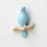 Carvallo-Väggkrok Voglia Naturträ | Med fågelmotiv | 100 % Massivt trä | För hall, vardagsrum & sovrum Carvallo