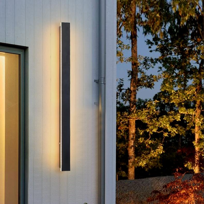 Utomhus Vägglampa Modern Svart LED Vägglampor Carvallo
