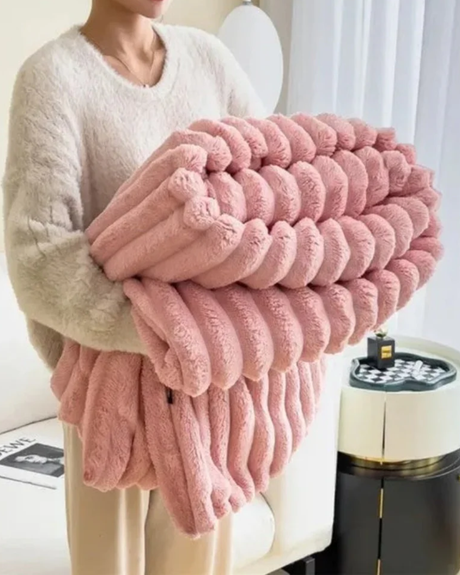 Carvallo – Lyxig Plyschfilt med Elegant Textur för Värme & Stil Carvallo