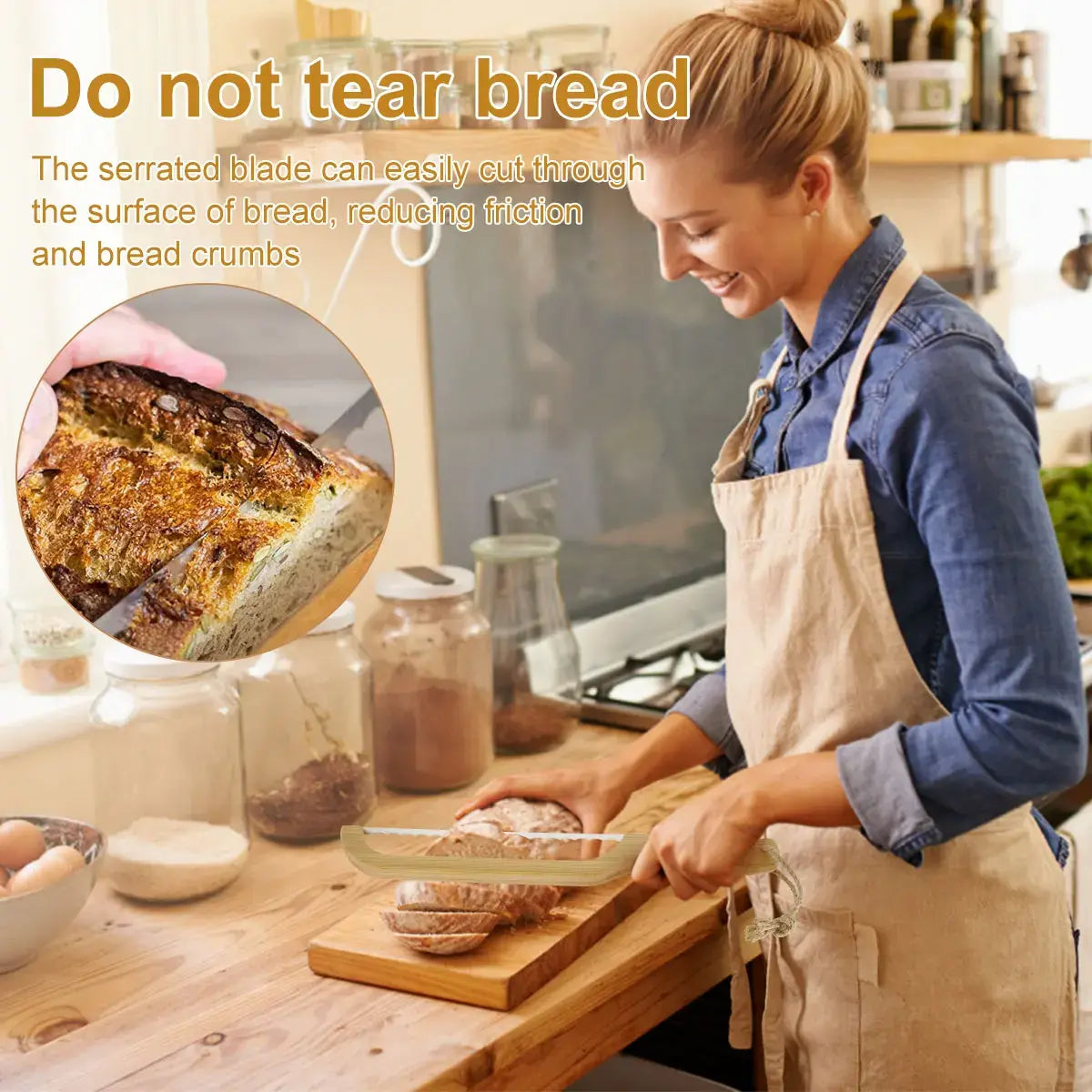 Perfekt brödkniv för mühelos skärning Carvallo