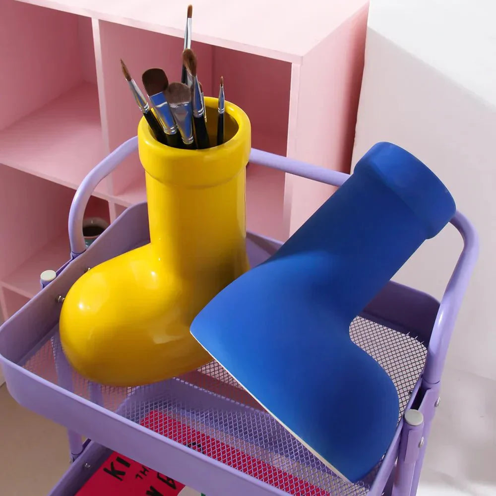 Ljus keramik Wellington stövelvas - Modern bordsdekoration Carvallo