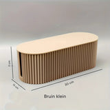 Carvallo Kabelbox Skrivbord Organizer | Kabelhantering & Förvaring | Vit | 30x11x13 cm Carvallo