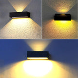 Carvallo Solar Up-Down utomhusvägglampa | Modernt design | Automatisk sensor | Varm- & Kallvit Carvallo