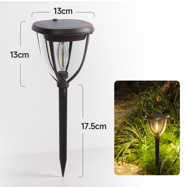 Carvallo Solar Utomhus Vägglampa | Dimbar med Vred | Varmvitt LED-ljus | IP65 Väderbeständig Carvallo