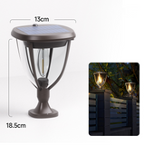 Carvallo Solar Utomhus Vägglampa | Dimbar med Vred | Varmvitt LED-ljus | IP65 Väderbeständig Carvallo