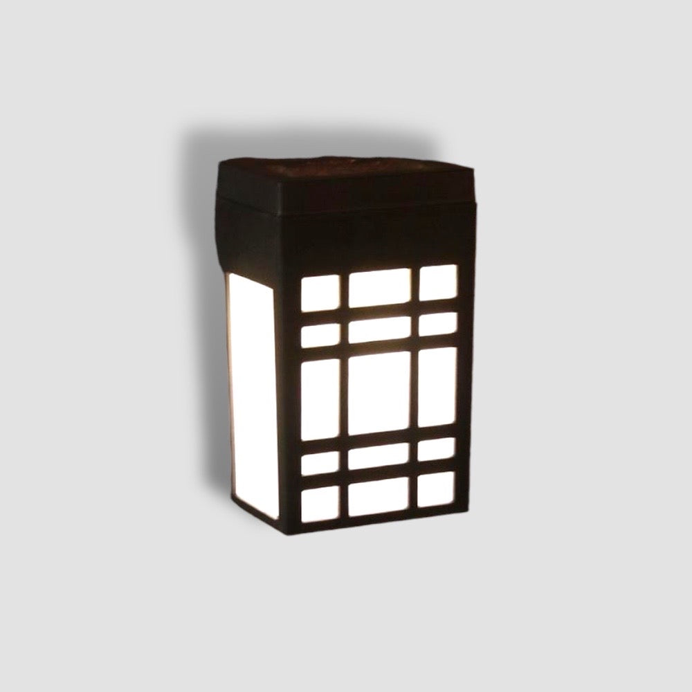 Carvallo Solarlampa Vägg i Japansk Stil | Väderbeständig & Energibesparande | Varm- & Kallvit | Kompaktformat Carvallo