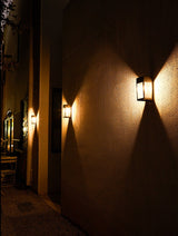 Carvallo Solar Vägglampa för Trädgårdsgärde | Väderbeständig & Automatisk | Varm- & Kallvit | Stämningsfull LED-belysning Carvallo