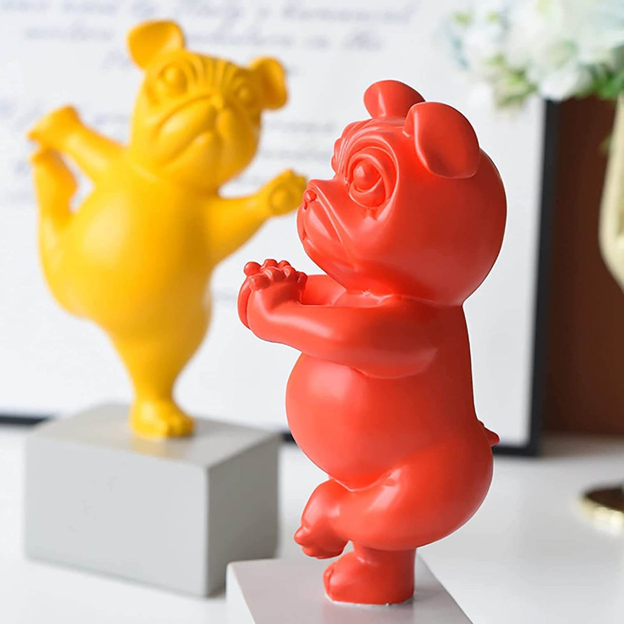 Yoga Bulldog figur Bellasverige