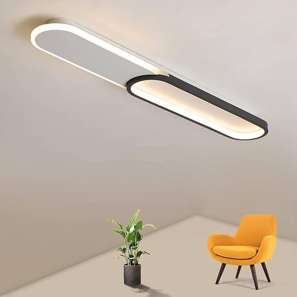 2 Rektangulära Infällda Taklampor Minimalistisk LED-belysning Carvallo
