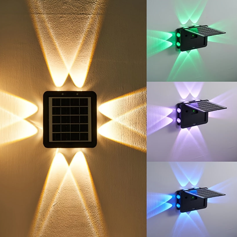 Carvallo GlowWall Solvägglampa | Färgbyte & Varmvit | Väderbeständig & Trådlös | 1800 mAh Batteri Carvallo