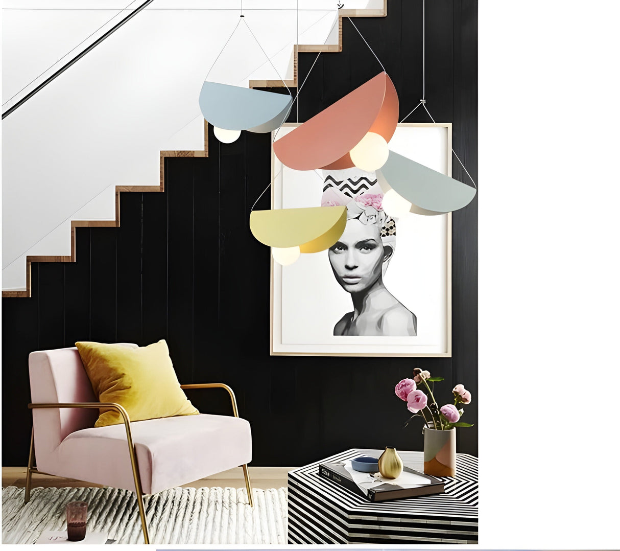 SparkLite Ljus - Fållad Metall Hängande Taklampa Carvallo