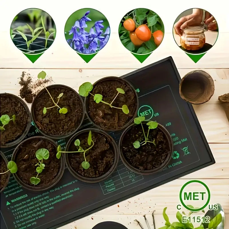 Värmematta för växtplantor – Temperaturreglering för snabbare groning och tillväxt Carvallo
