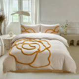 BlossomDream Set - Elegant Snuggly Täcke Med Blomsterdesign Carvallo