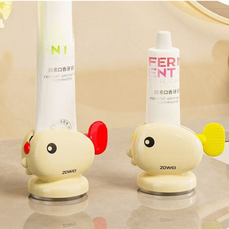 Tandkrämsdispenser och tubpress – Kladdfri badrumsorganisatör MILA Sverige