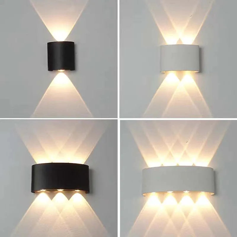 Vägglampa Modern Vit LED Vattentålig Lampa Carvallo