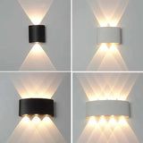 Vägglampa Modern Vit LED Vattentålig Lampa Carvallo