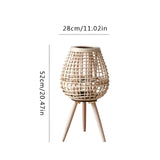 HomeHaven Lantern - Handwoven Candle Holder Floor Lantern Carvallo