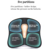 Minneskum Kontorsstolsdyna – Ortopediskt Ländryggs- & Svanskstödsstöd för Bil & Kontorsstol Carvallo