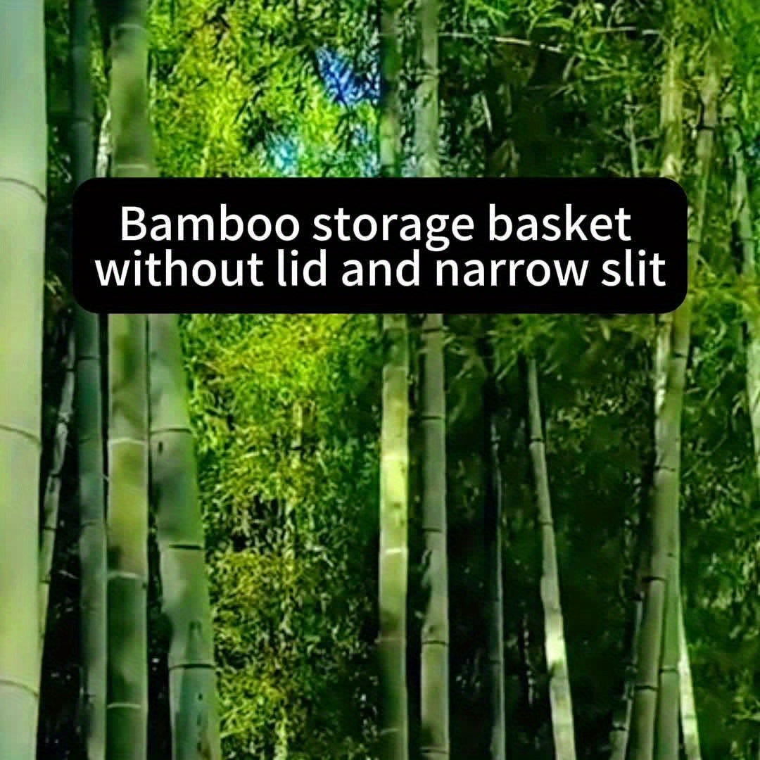 Bambu Vävd Förvaringskorg - Hållbar och Praktisk för Varje Rum Carvallo