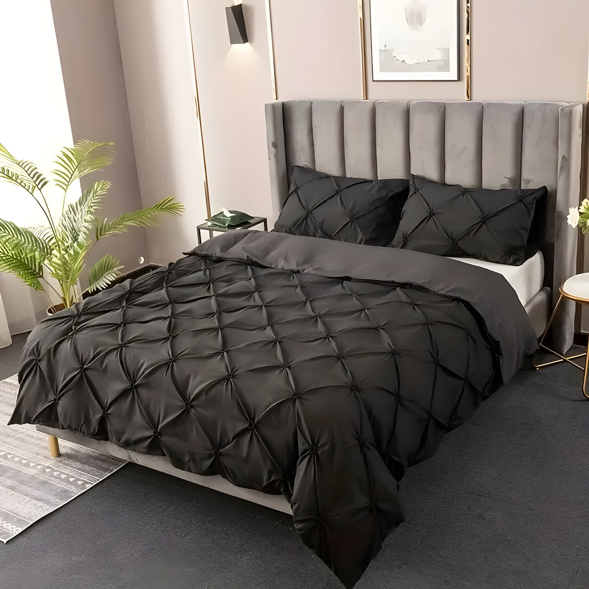 CloudLoom Duvet Set - Kneifen Rynkade Filtäckes Set Carvallo
