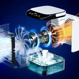 Bärbar luftkylare luftfuktare fläkt med nattljus Carvallo