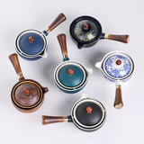 SpinTea 360° roterande teservis – Inkluderar 4 koppar och praktisk förvaringspåse MILA Sverige