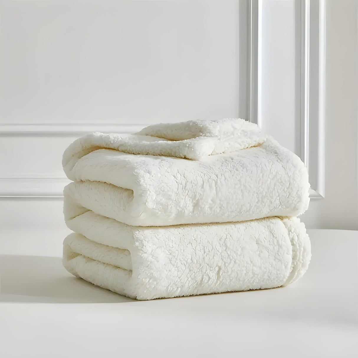 DoubleCozy Blanket - Lätt och avslappnad dubbelsidig Sherpa-fleecefilt Carvallo