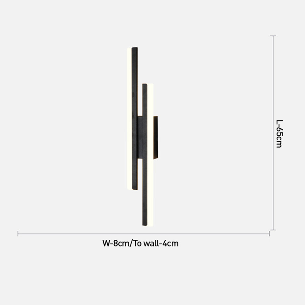 LED Vägglampa Akryl Metall Väggsconslampa Belysningsarmatur Carvallo