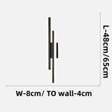 Akryl LED Vägglampa | Vardagsrum | Metall-Akryl | 18,9" Armatur | Brick by Brick Carvallo