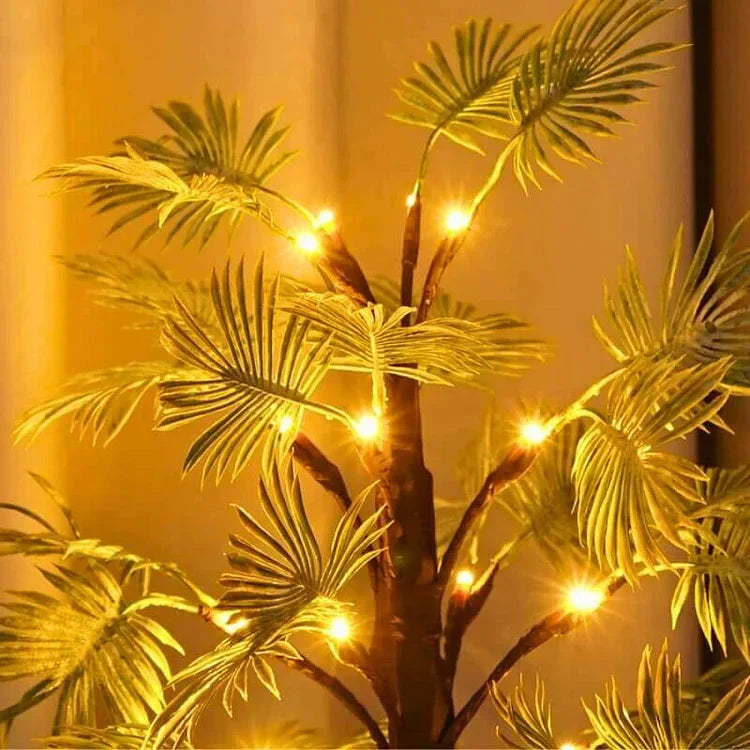 Tropiska palmblad LED-lampor Carvallo