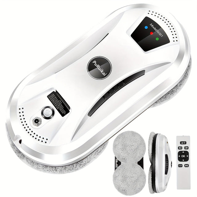 Fullt automatiskt fönsterputs - Intelligent glasrengörare med fjärrkontroll för effektiv rengöring Carvallo