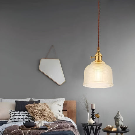 Retro pendel ljus av glas – Stilig hängande lampa för mysiga utrymmen Carvallo