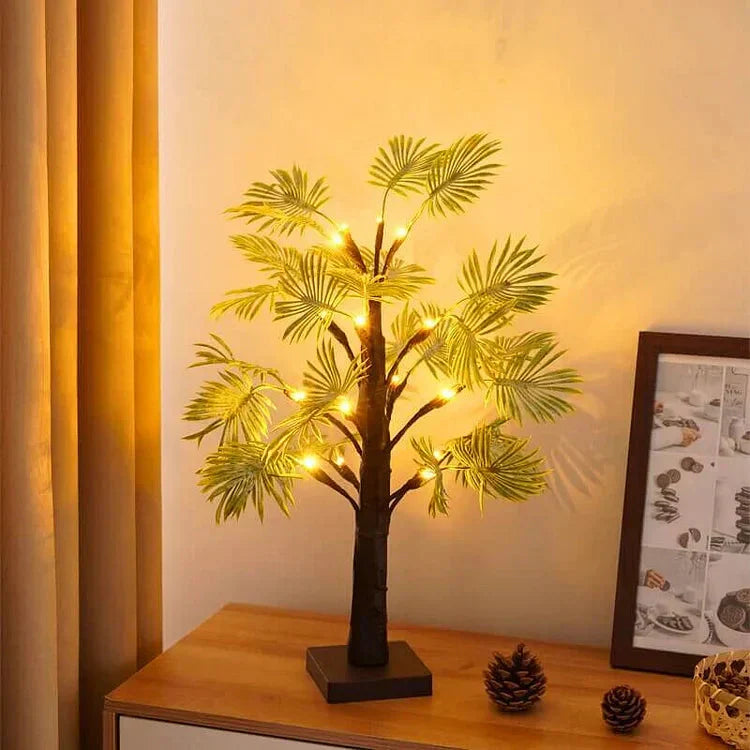 Tropiska palmblad LED-lampor Carvallo