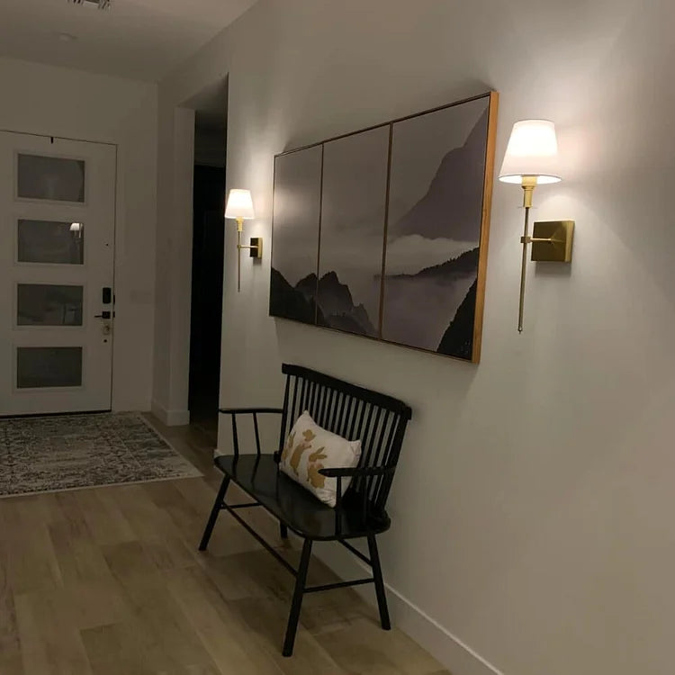 Vägglampa Uppladdningsbar Modern Tyg Sconse Carvallo