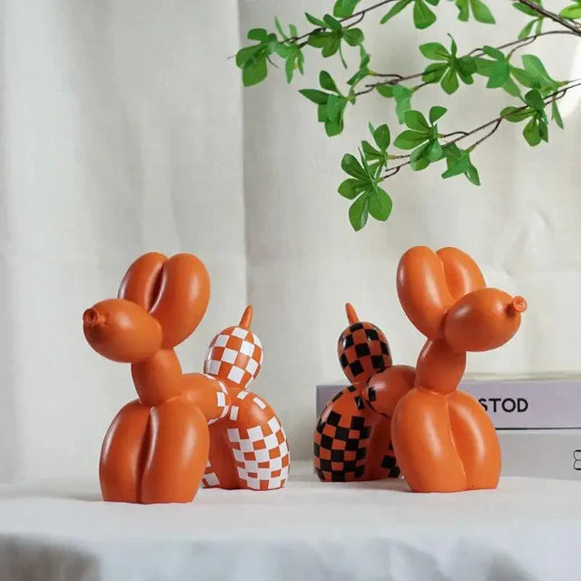 Carvallo Ballonhund Skulptur | Modernt Nordiskt Design | Dekoration av Resin | För Vardagsrum, Kontor & Presentidéer Carvallo