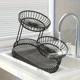 GoldenTier 3-Tier Fruktkorg – Elegant och Praktisk Carvallo